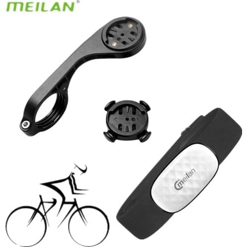 Meilan C2 C5 Bike Computer Parts ANT+ Bluetooth Heart Rate Monitor Waterproof Sports Sensor Double-Sided Bike Computer Mount