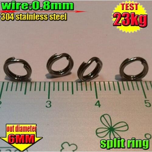NEW 2019 fishing lures size 6mm and wire:0.8mm split rings 200pcs/lot Professional