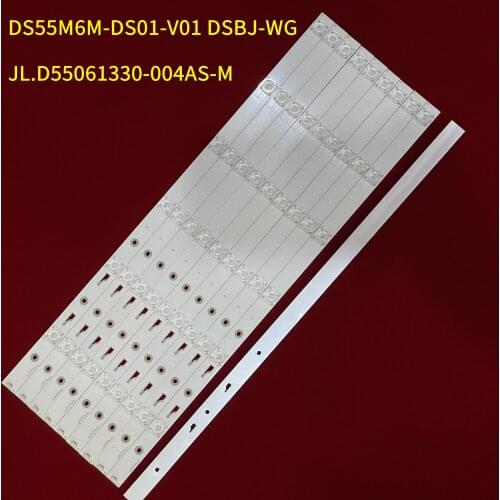 LED Backlight strip 6lamp for 55 inch akai TV DS55M6M-DS01-V01 DSBJ-WG JL.D55061330-004AS-M B55C51 55X4 55X 55R4 55A15A T55FUK