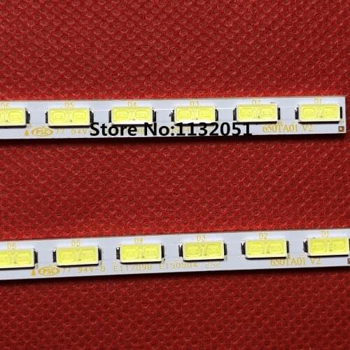 2pcs/lot Vi zio 650TA01/650TA02 LED Backlight Strips/Bars 650TA01 V2, 650TA02 V2
