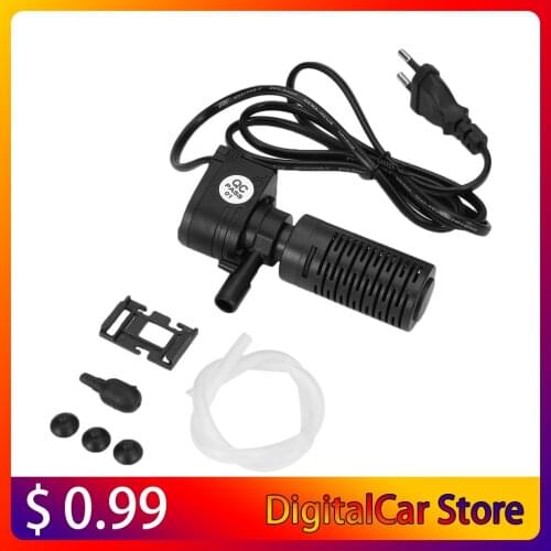 3W 3 in 1 Portable Aquarium Internal Filter Multi-Functional Water Pump Fish Tank Filter Fish Tank Submersible Pump 220-240V