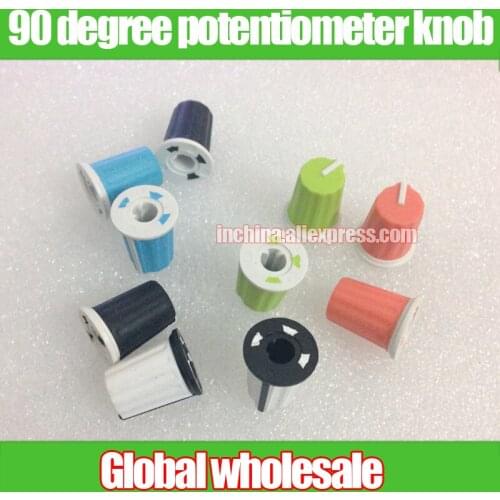 5pcs 90 degree rubber mixer potentiometer knob cap / Playing discs dimming table equalizer audio volume switch knob