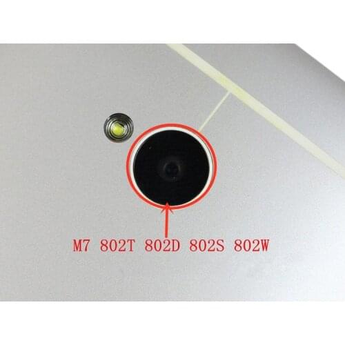 5PCS New Housing part For HTC One M7 802w 802t 802d Back Camera glass Rear Camera Lens with Adhesive Replacement+Tracking NO