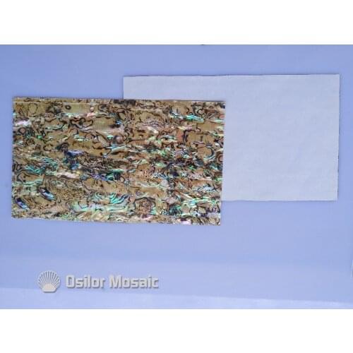 A grade abalone paua shell veneer self-adhesive sticker backing 140x240mm