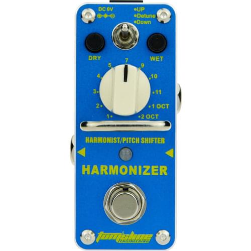 AROMA Tomsline AHAR-3 Harmonizer Harmonist/Pitch Shifter Electric Guitar Effect Pedal Mini Single Effect with True Bypass
