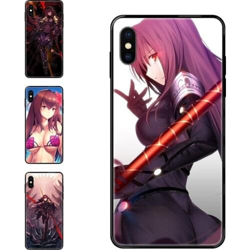 Sexy Anime Girl Fate Grand Order Scathach Authentic Black Soft Art Print Cover Case For Redmi 3S 4X 4A 5 5A 6 6A 7 7A 8 8A 8T 9