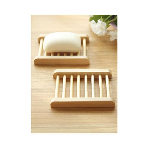 Wood Soap Tray Dish Storage Holder Bath Shower Plate Home Bathroom Decor