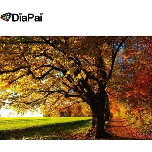 DIAPAI Full diamond Painting "Tree scenery" Resin Drill Embroidery 5D Diy Diamond Painting Handmade Cross Stitch gift A25337