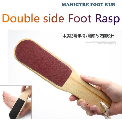 2 Sides Foot Rasp Callus Dead Skin Remover File Wood Pedicure Care Manicure Tool