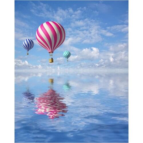 GATYZTORY Zero Basis HandPainted Oil Painting DIY Painting By Numbers Hot Air Balloon Picture Colouring Home Decor Unique Gift