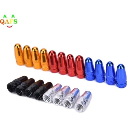 5PCS/Lot Aluminum material bicycle Presta Wheel Rim Tyre Stem Air Valve Caps Dust Cover Useful