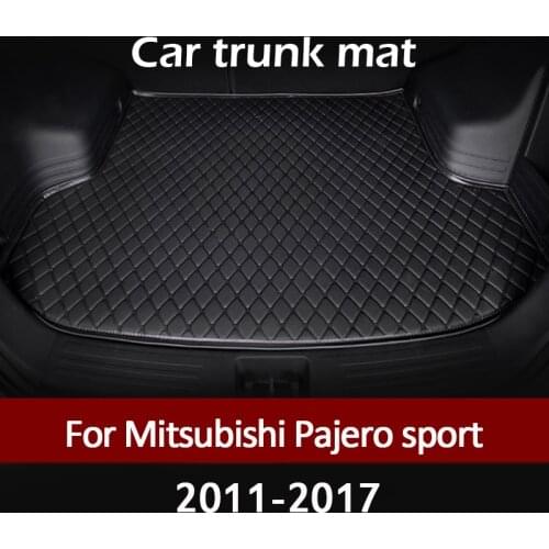 MIDOON Car trunk mat for Mitsubishi pajero sport 2011-2017 cargo liner carpet interior accessories cover