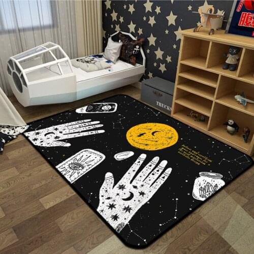 Creative Interstellar Carpets For Living Room Bedroom Home Decor Kids Room Play Crawling Floor Carpet Coffee Table Area Rugs