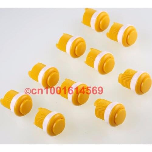 Good Quality 10pcs/lot 30mm Round Push Button Arcade Button With Switch Buttons For Arcade Game Machine DIY Arcade Controller