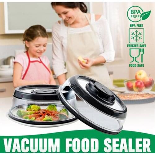 Kitchen Cover Kitchen Instant Vacuum Food Sealer Fresh Cover Refrigerator Dish Covers Lid Topper Dome Kitchen Accessories w2
