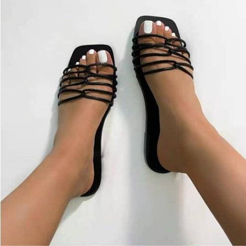 Summer Womens Slippers Flat-Bottom Fashion Casual Beach Holiday Sandals