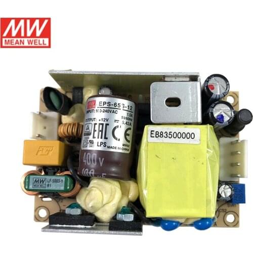 MEAN WELL EPS-65S-12 65W 12V Industrial Open Frame Switching Power Supply 110V/220VAC to 12V DC 5.42A PCB power unit PSU