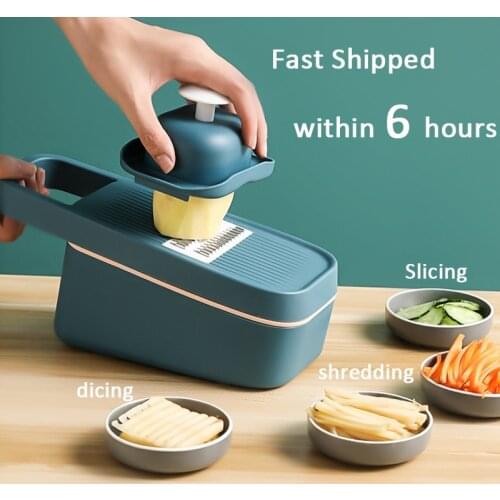 Multifunctional Vegetable Cutter Kitchen Household Potato Slicing Radish Shredder Shredder Household Fruit and Vegetable Tools