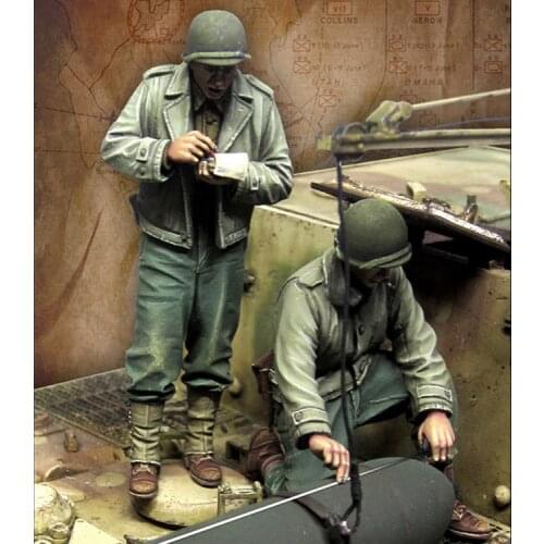 1/35 Resin Model figure GK Soldier US infantry. WW2 Military theme of WWII Unassembled and unpainted kit