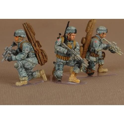 1/35 Resin Model figure GK Soldier Snipers group 82-st Airborne Division 3 figures Military theme Unassembled and unpainted kit