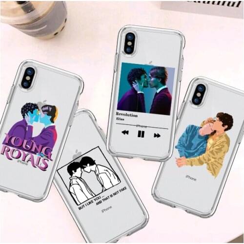 Young Royals Simon and Wilhelm case For iPhone 11 12 Pro XS MAX XR X 7 8 6Plus SE 2021 Soft Silicone Phone Cover Bag