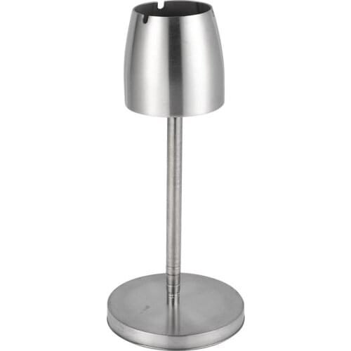 Stainless Steel Telescopic Ashtray Floor Standing Ash Tray Ashtray Portable Metal Large Windproof Ashtray Smoking Accessories