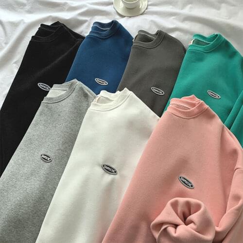 2022 New Spring Round Neck Sweatshirt With Lovers' Bottoms Pullover Autumn And Winter Casual And Versatile