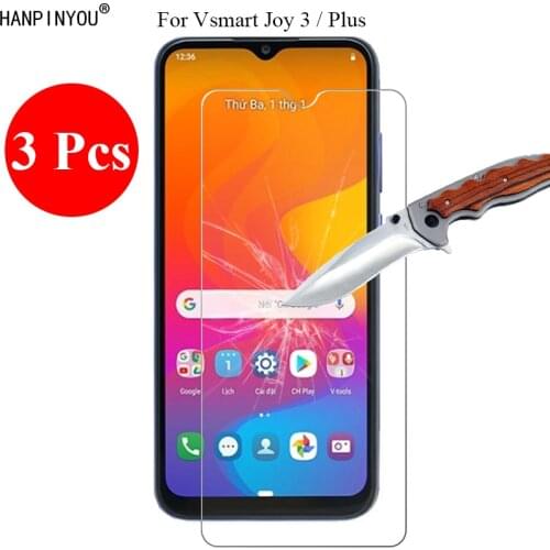 3 Pcs/Lot New 9H 2.5D Tempered Glass Screen Protector For Vsmart Joy 3 Joy3 / Plus Protective Film + Clean Tools