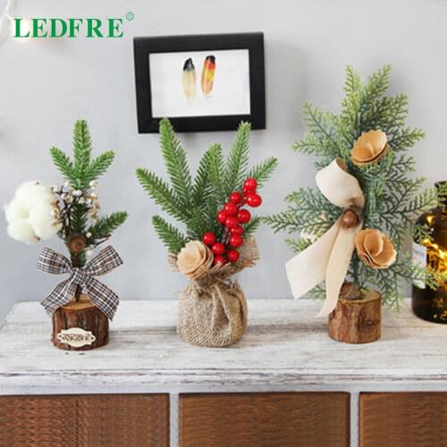 New Christmas Decorations Small Decorations For Home Office Desks, Mini Christmas Tree Potted LF98030