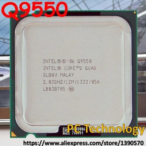 Original Intel Core 2 Quad Q9550 Processor (12M, 2.83GHz,1333MHz) LGA775 CPU Desktop Free shipping ship out within 1 day