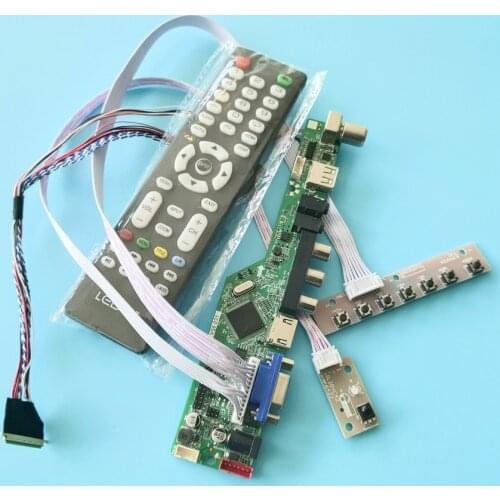 Fit B156HW01/B156HW02/B173HW01/B173HW02 60Hz monitor VGA+USB 1920*1080 WLED LCD LVDS 40-Pin screen drive control board kit