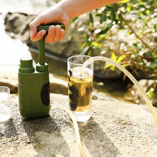Outdoor Water Purifier Camping Emergency Drinking Mini Portable Filter Pump 5000 L Personal Hiking Water Filter Accessories
