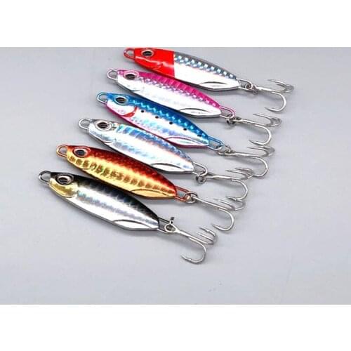 Fishing Artificial Lures Short Jigbait 15g/30g Japan Shore Cast Jigs Hard Bait Quality Hook 6 Piece Sale