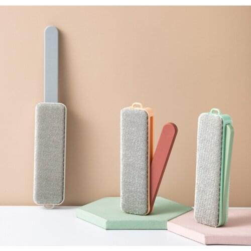 Pet Dog Cat Hair Brush Reusable Magic Lint Remover Clothes Lint Roller Coat Sofa Clothes Cleaning Flannel Dust Removal Brush