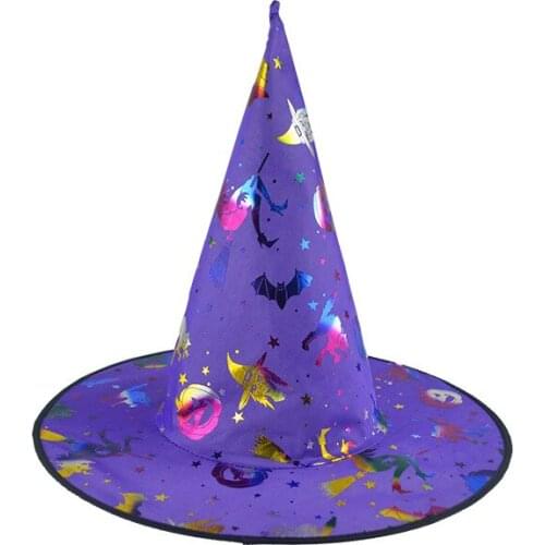 Adult Kids Witch Hats Children Masquerade Wizard Hat Cosplay Halloween Costume Party Birthday Carnival Top Hats Cap