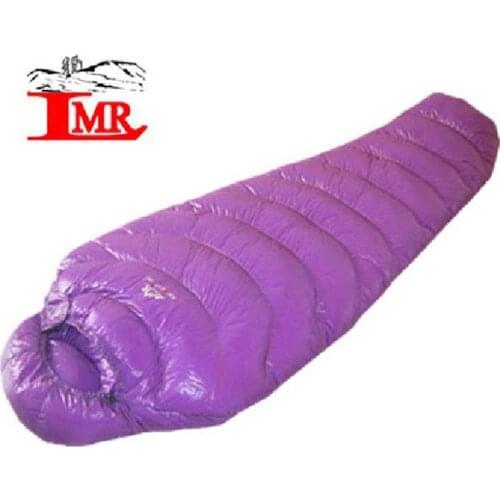 LMR High Quality 2000G White Goose Down Filling Super Warm Winter Use Waterproof Camping Sleeping Bag Saco De Dormir