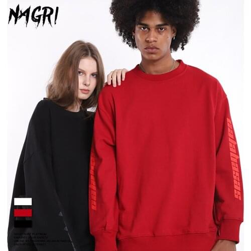 NAGRI Kanye West Pullover Hoodie Men Streetwear Fashion Hip Hop Hooded Hoodies Casual Long Sleeve Sweatshirt Couple