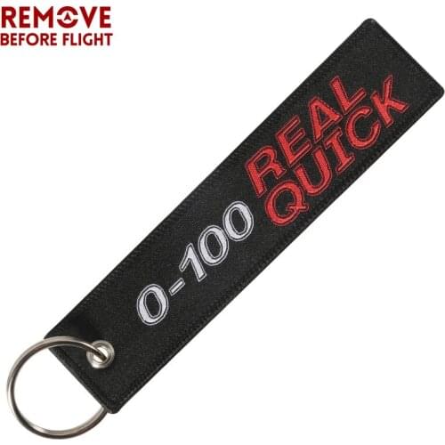 Remove Before Flight Car Key Chain Woven Key Ring Motorcycle 0-100 Real Quick Special Key Fobs Luggage Tag Label Chain Keychain