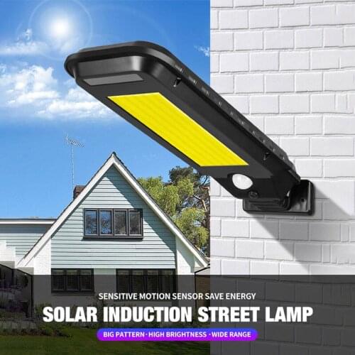 210 COB Solar Lamps Outdoor Security Light Wall Street Lighting Waterproof PIR Motion Sensor Solar Lights Garden Decoration