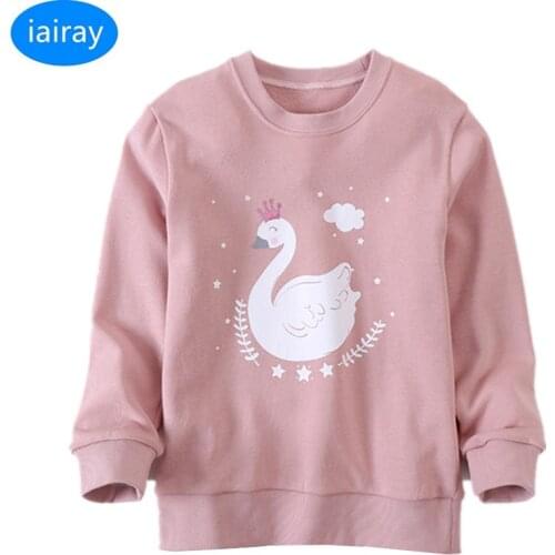 Spring sweatshirts for girls cotton casual loose pullover kids long sleeve top shirt boys sport tshirt children clothing 2-12Y