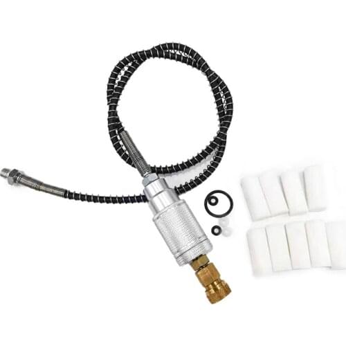 40Mpa High Pressure Air Pump Oil-water Separator Air Compressor Hose 8mm Female Head with 0.5m Hose Sealing Rings Cotton Filter