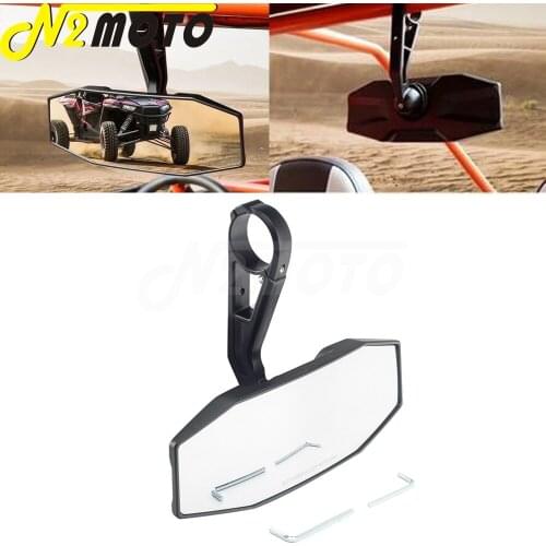 1.75" UTV Rear View Center Mirror For Polaris Ranger RZR/S 570 800 900 1000 XP1000 Yamaha YXZ1000R Honda Pioneer 1000 Arctic Cat
