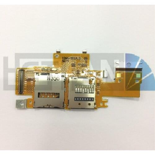 1pcs You Kit Original New Micro SD + SIM Card Reader Socket Holder Tray PCB Flex Cable Ribbon For Sony Xperia Toblet Z