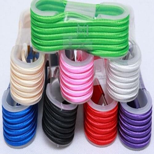 100pcs/lot High quality 1.5M Nylon Braided Metal Plug Micro USB Cable Line for Samsung Galaxy s6 s7 s3 s4 lg