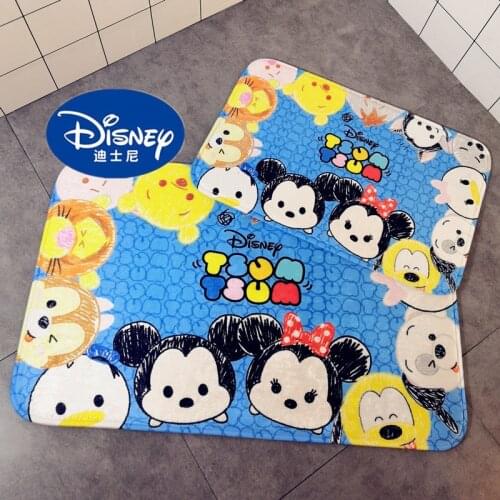Disney 50 * 80cm Mickey TSUM home living room rug cartoon absorbent non-slip mat child bedroom door mat baby crawling mat gifts