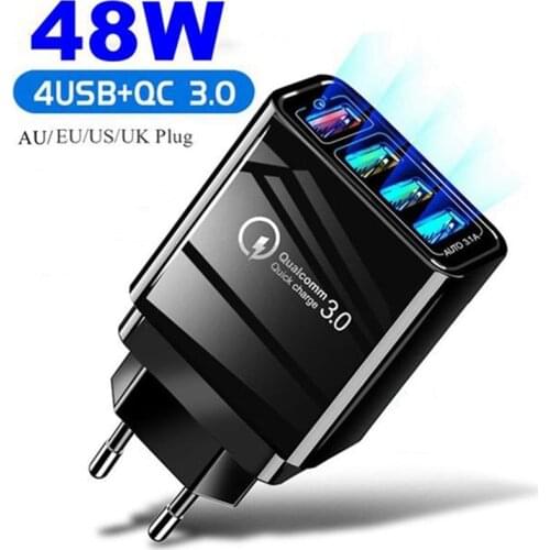 QC3.0 Quick Charge 3.0 4.0 USB Charger Travel Fast Charger For Samsung Xiaomi Huawei P20 LG Wall Adapter For iPhone11 X 7 8 6