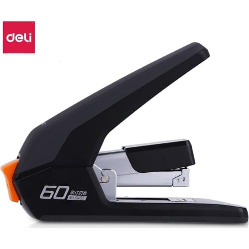 Deli 60-page Labor-saving Heavy-Duty Stapler Suit 23/6 23/8 23/10 Staples White and Black