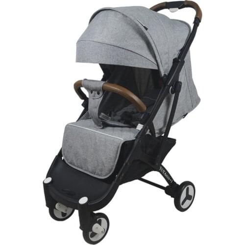 Baby Plus 3 Lightweight Baby Stroller Folding Portable Baby Carriage Trolley Summer and Winter White Frame Foldable Dolly