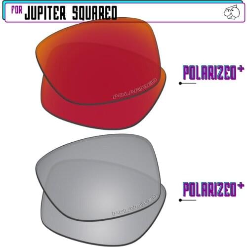 EZReplace Polarized Replacement Lenses for - Oakley Jupiter Squared Sunglasses - Sir P Plus-RedP Plus