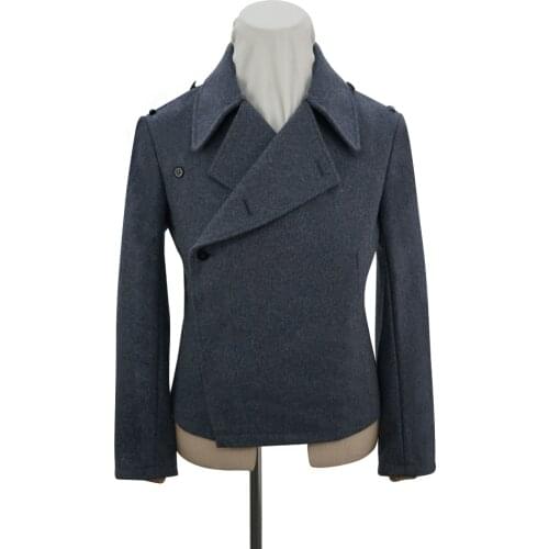 GUWC-012 WWII German Luftwaffe blue grey wool panzer wrap jacket